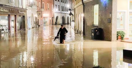Powodzie w Austrii. Ulice miast jak rwące rzeki