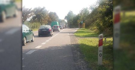 Wypadek w Niemcach na krajowej „19”. Ciężarówka potrąciła rowerzystę