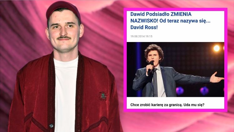 Dawid Podsiadło chciał pod pseudonimem robić karierę za granicą