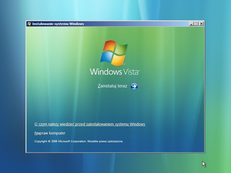 Instalacja Windows Vista krok po kroku 4