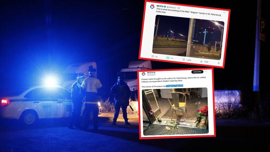 Pożegnalna iluminacja dla Prigożyna