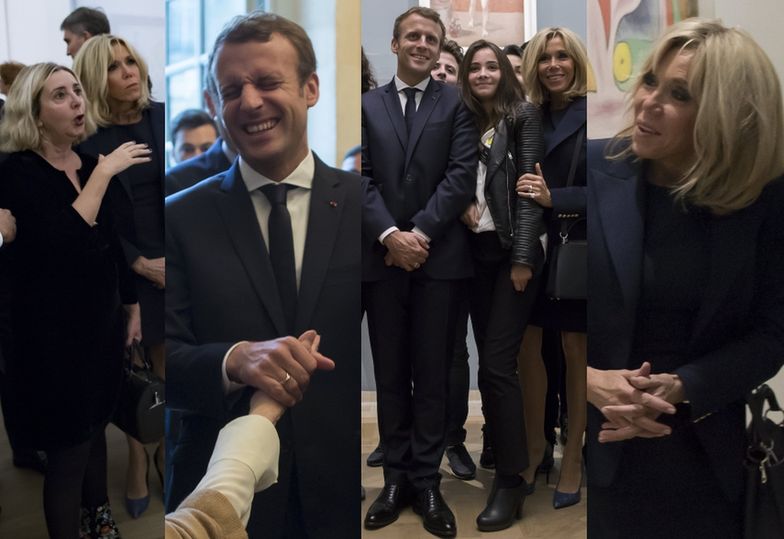 Brigitte i Emmanuel Macron w Muzeum Picassa