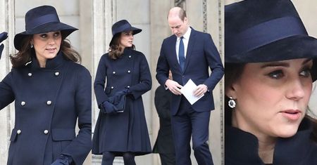 Coraz większy brzuszek księżnej Kate w płaszczu za 5 tysięcy (ZDJĘCIA)