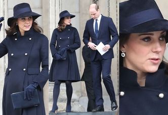Coraz większy brzuszek księżnej Kate w płaszczu za 5 tysięcy (ZDJĘCIA)