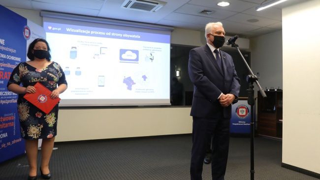 Mazowsze. GIS poinformował o rezygnacji ze stanowiska. N/z. konferencja prasowa w siedzibie Głównego Inspektoratu Sanitarnego