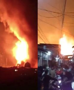 Potężna eksplozja w Dżakarcie. Płonie skład paliw. Przerażające nagrania