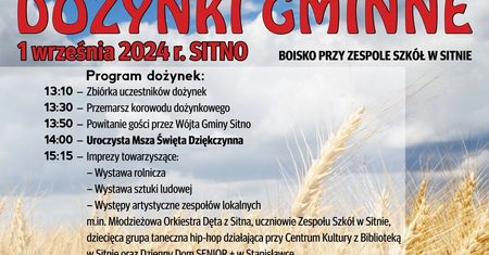 Dożynki w Sitnie 2024. Wystąpią: Shantel oraz Chłopcy z Placu Broni. Zobacz godzinowy program