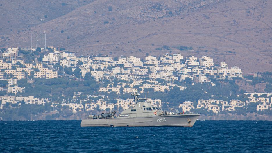 Okręt greckiej straży przybrzeżnej