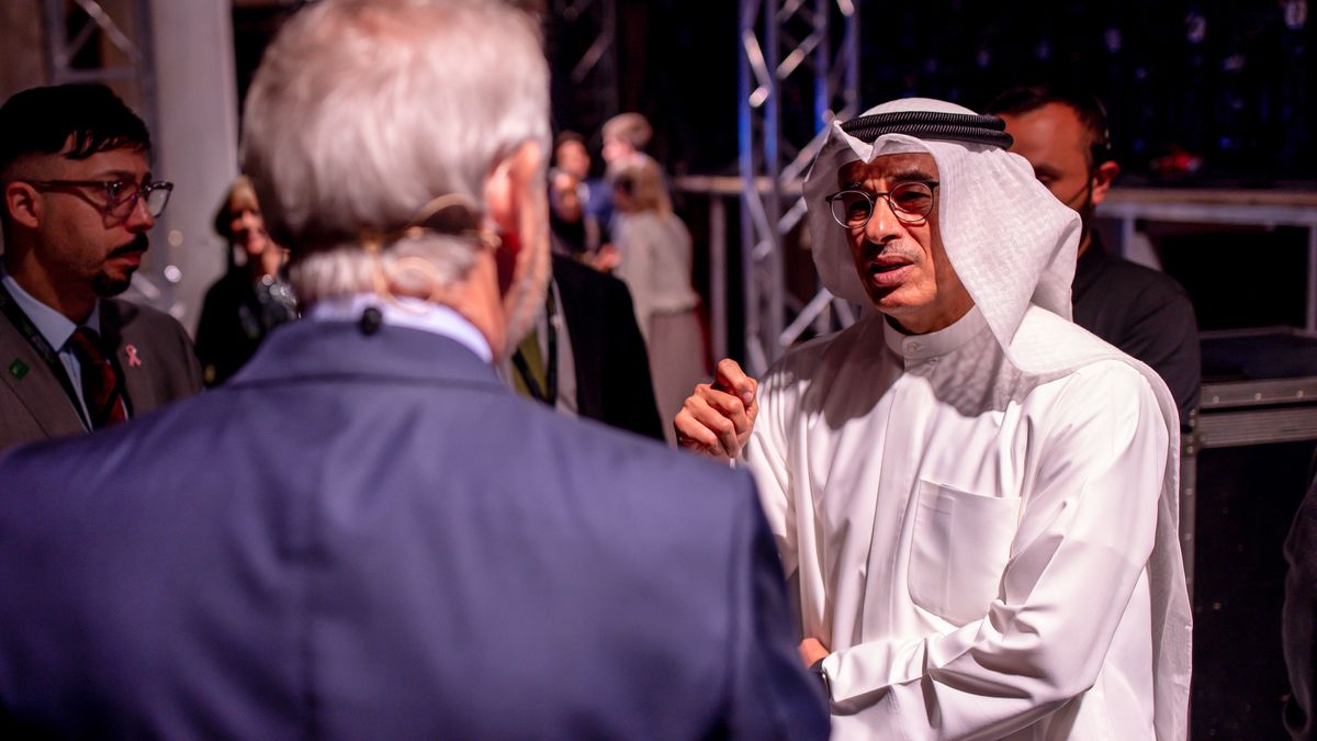 Mohamed Alabbar, chairman of Emaar Properties PJSC, on day two of the Future Investment Initiative (FII) conference in Riyadh, Saudi Arabia, on Wednesday, Oct. 26, 2022. Saudi Arabia hopes the FII will put Riyadh on the map as a global destination for deals, while also improving domestic investment, which has been limited. Photographer: Tasneem Alsultan/Bloomberg via Getty Images