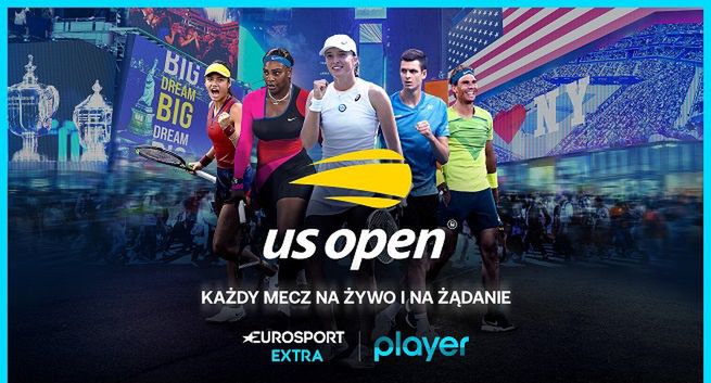 US Open na żywo w Eurosporcie i Player.pl, wśród uczestników Iga Świątek