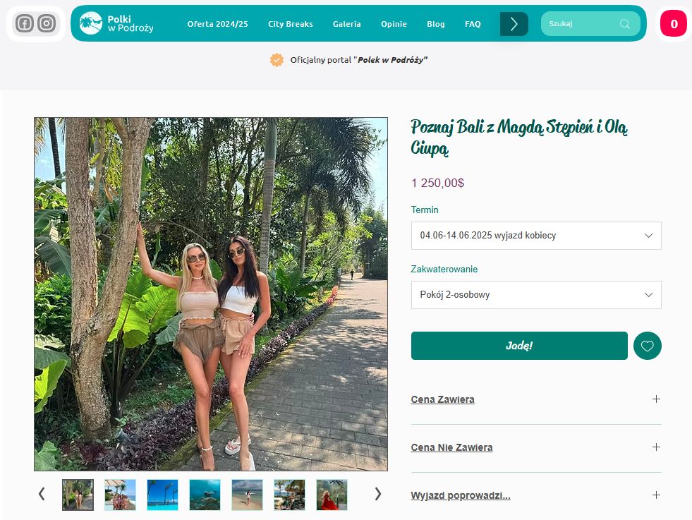 Wyjazd na Bali z Magdą Stępień i Olą Ciupą