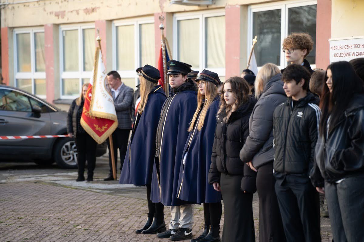 Pasowanie uczniów Technikum Kolejowego w Żarach