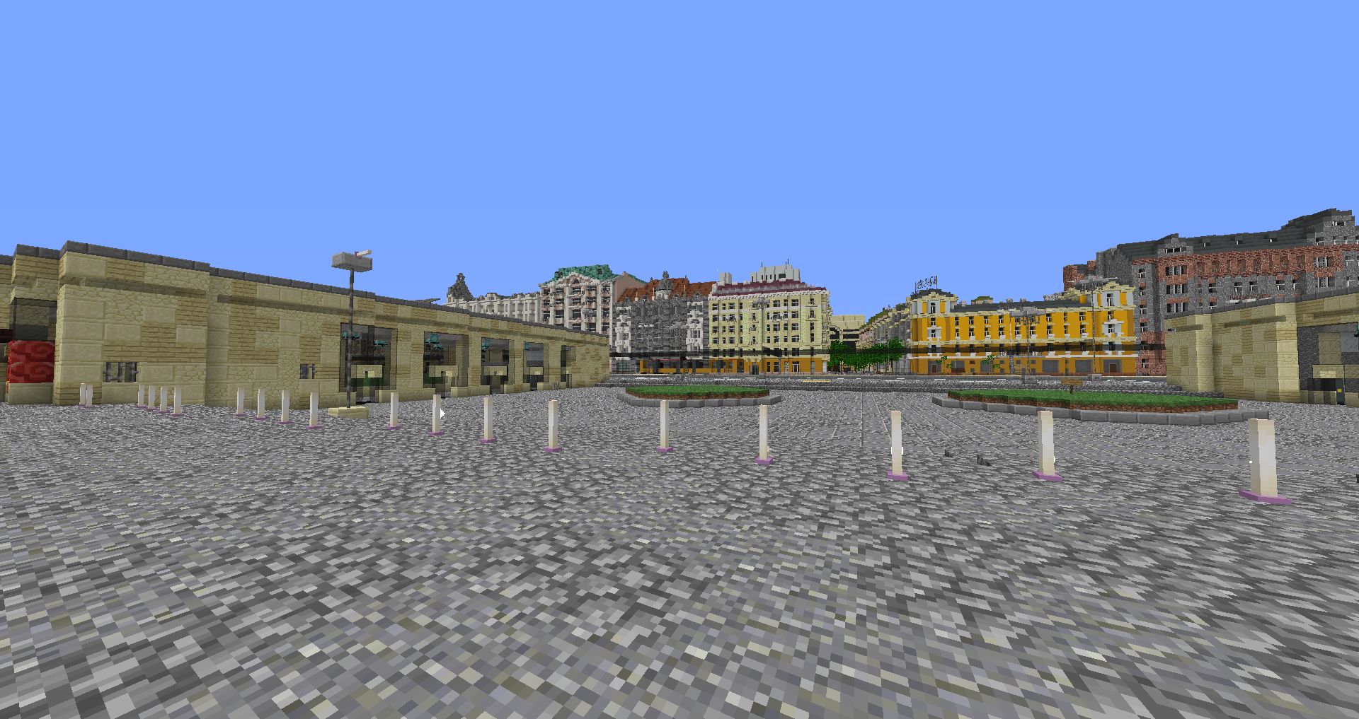Warszawa w Minecrafcie.