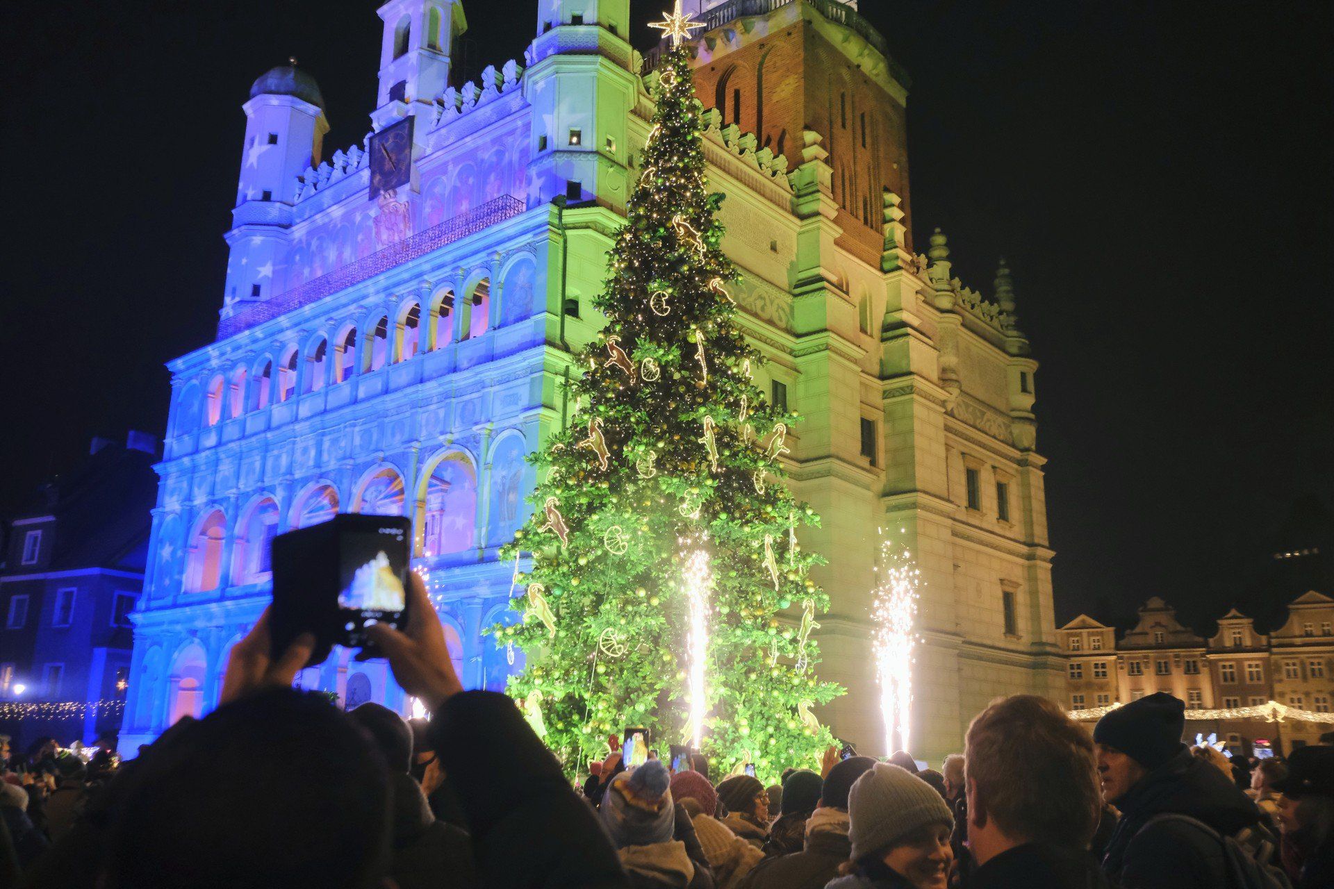 Choinka na Starym Rynku w Poznaniu