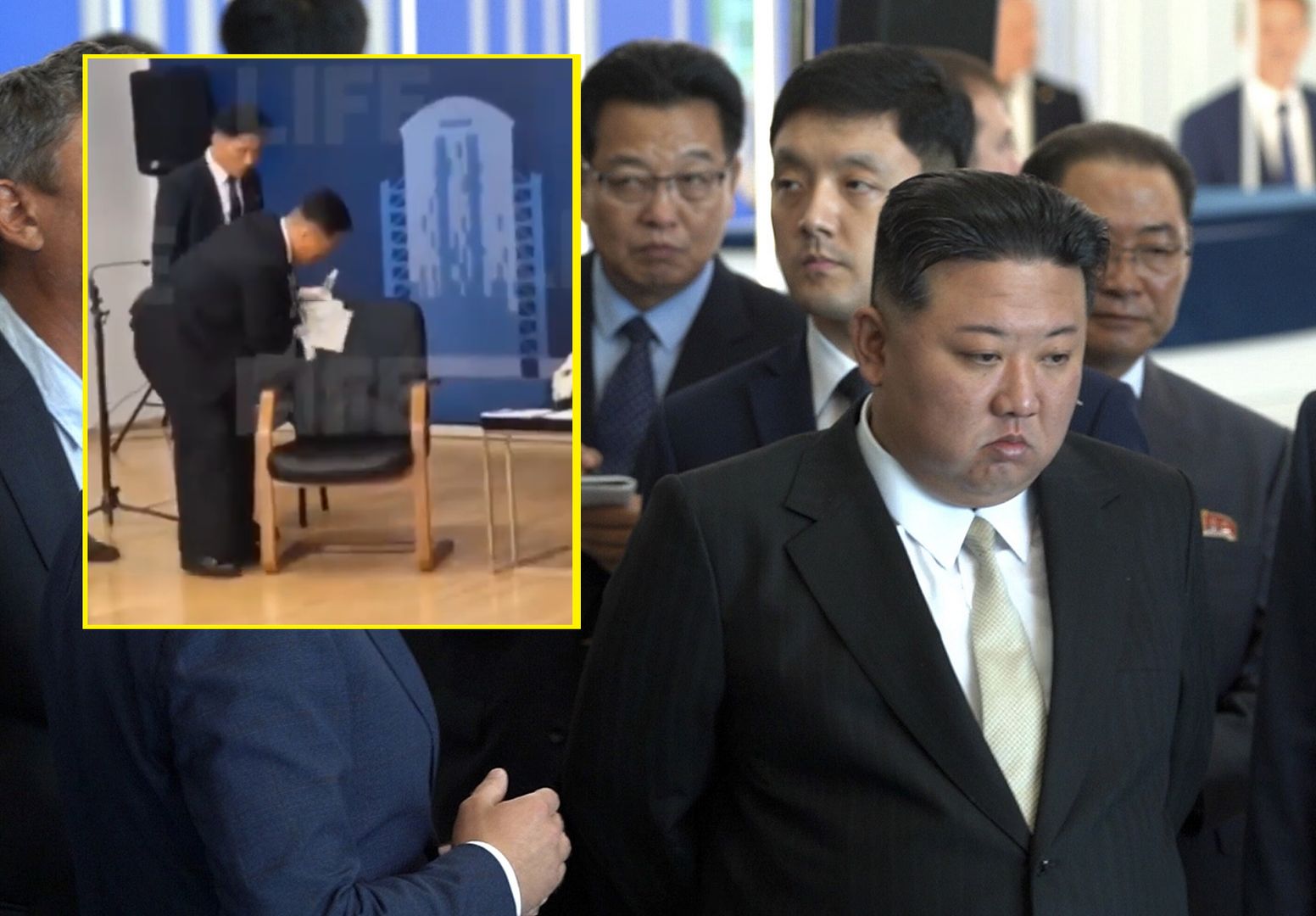 Tak szykowali krzesło dla Kim Dzong Una. Białe rękawiczki i dokładne czyszczenie