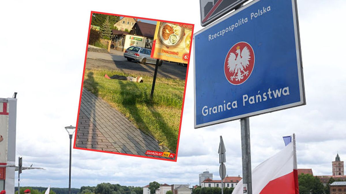 Przekroczył granicę i położył się pod sklepem