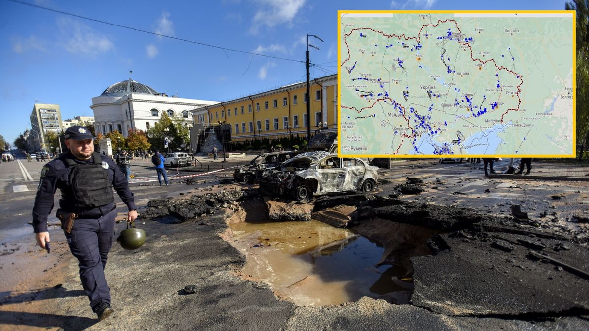 Walerij Załużny pokazał mapę ataków 10 października 