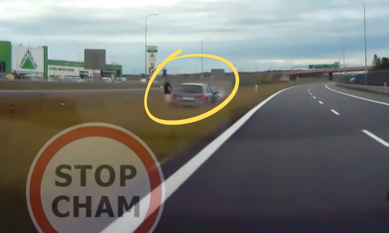 Zobaczyli nagranie z audi. Dostało się jednak autorowi filmu