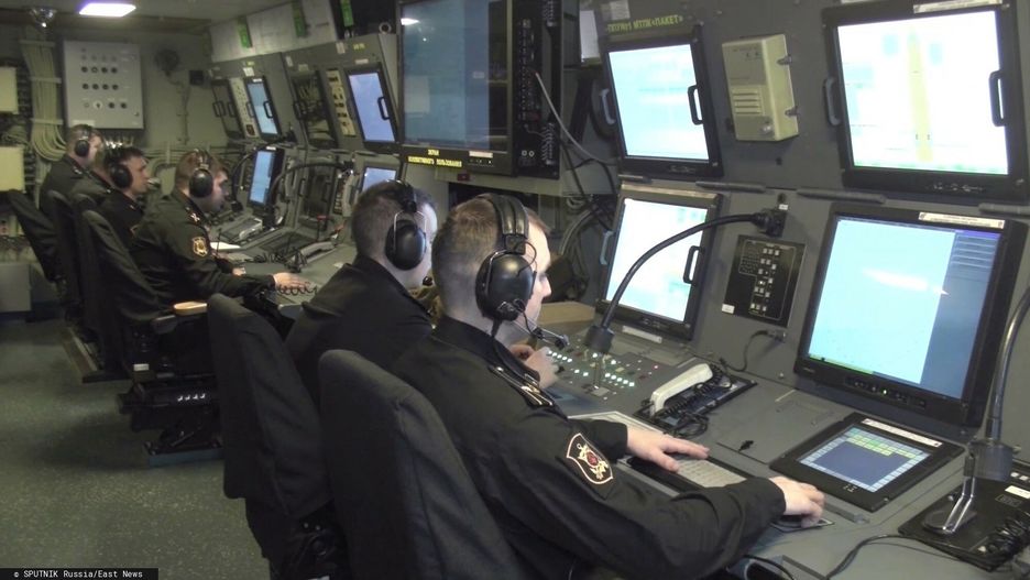 Manewry rosyjskich si? strategicznych8120437 19.02.2022 In this handout video grab released by the Russian Defence Ministry, Navy men get ready to the  launch of a 3M22 Tsirkon anti-ship hypersonic cruise missile during the strategic deterrence force drills, in Russia. Editorial use only, no archive, no commercial use. Russian Defence Ministry