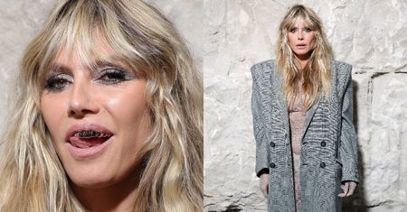 Heidi Klum niczym Bianca Censori: zrzuciła na ściance płaszcz i pokazała się PRAWIE NAGA!