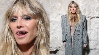 Heidi Klum niczym Bianca Censori: zrzuciła na ściance płaszcz i pokazała się PRAWIE NAGA!