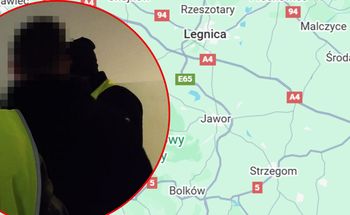 "Roztrzęsione i przerażone". Małe dzieci z ojcem na drodze ekspresowej
