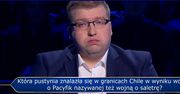 "Milionerzy": wojna o saletrę. To pytanie zgubiło uczestnika
