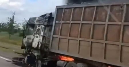 "Wszystko całkowicie zniszczone". Tak wygląda autostrada do Rosji
