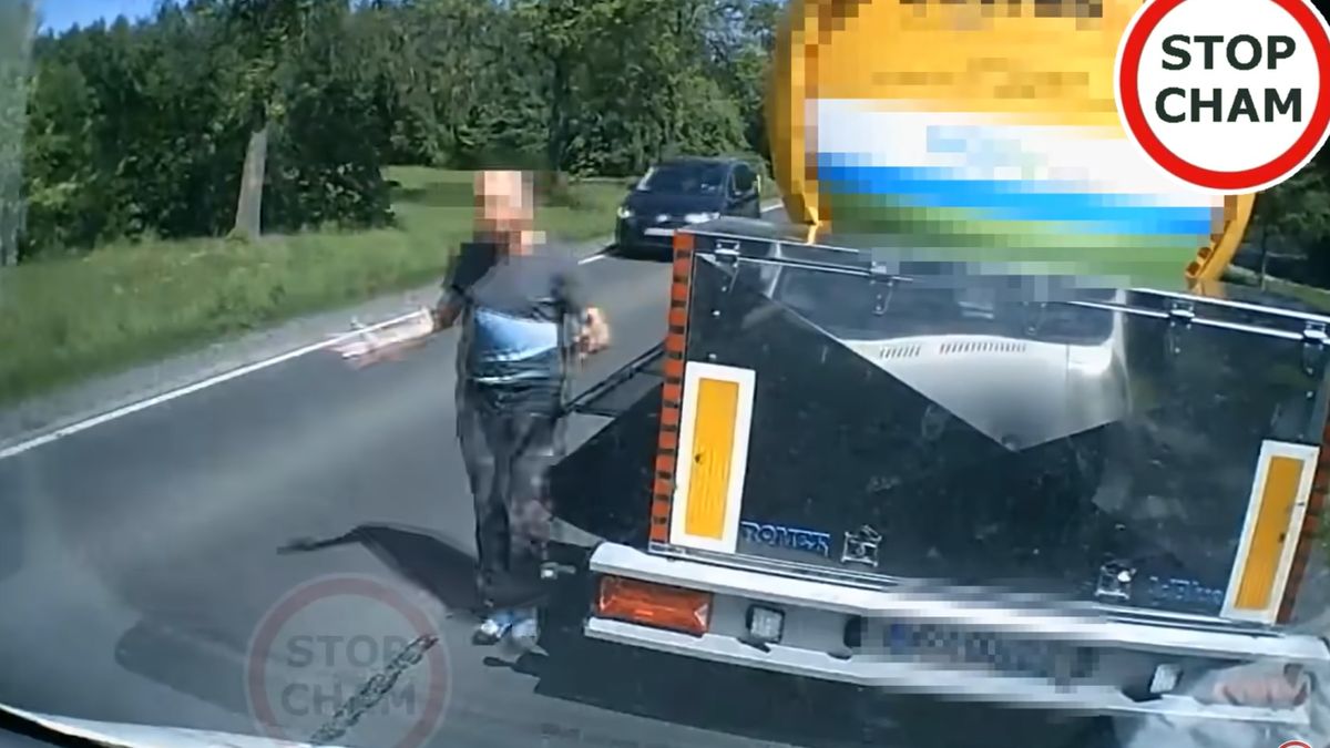 Bezczelne zachowanie kierowcy ciężarówki