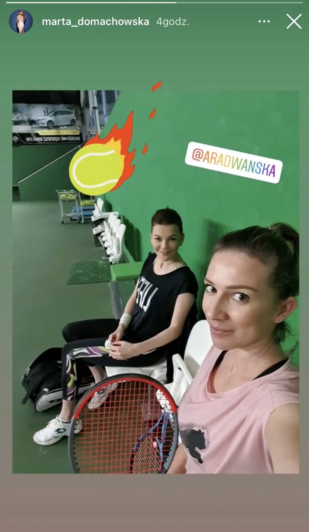 Agnieszka Radwańska i Marta Domachowska