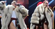 Miley, obcisłe body i WIELKIE FUTRO