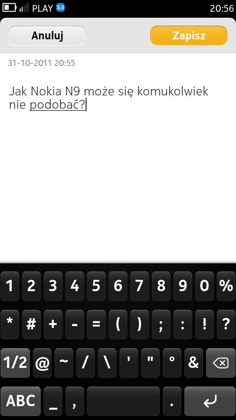 Nokia N9 - test cz. 2 [MeeGo i aplikacje] 12