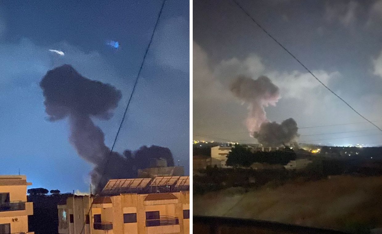 It happened at night. Israel attacked in Lebanon.