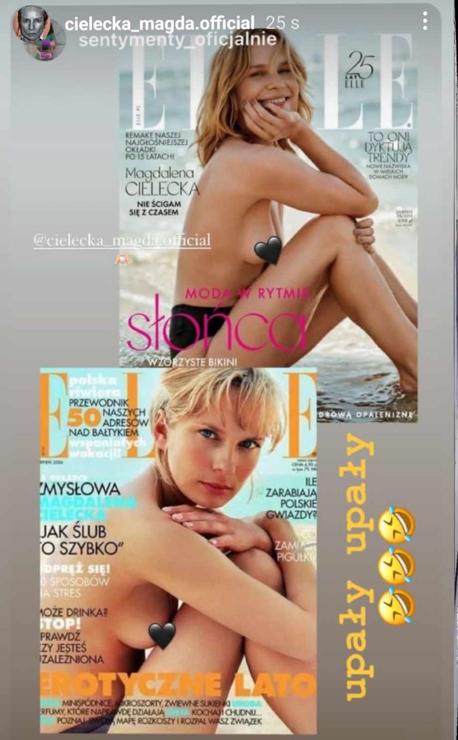 Magdalena Cielecka wspomina okładki, na których pozowała topless