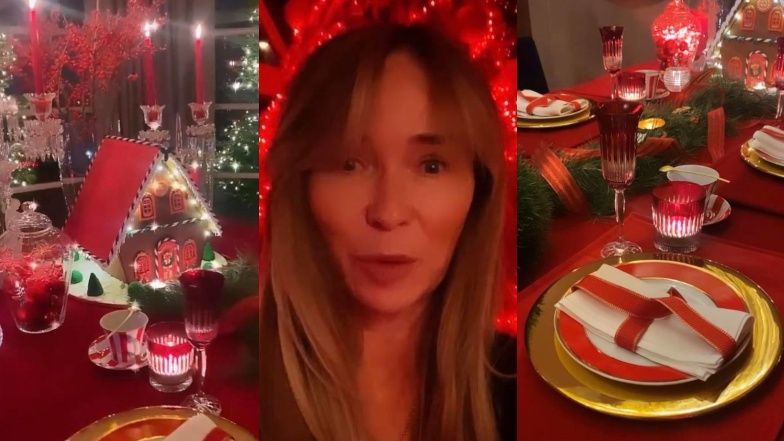 Joanna Przetakiewicz chwali się wystrojem wigilijnego stołu