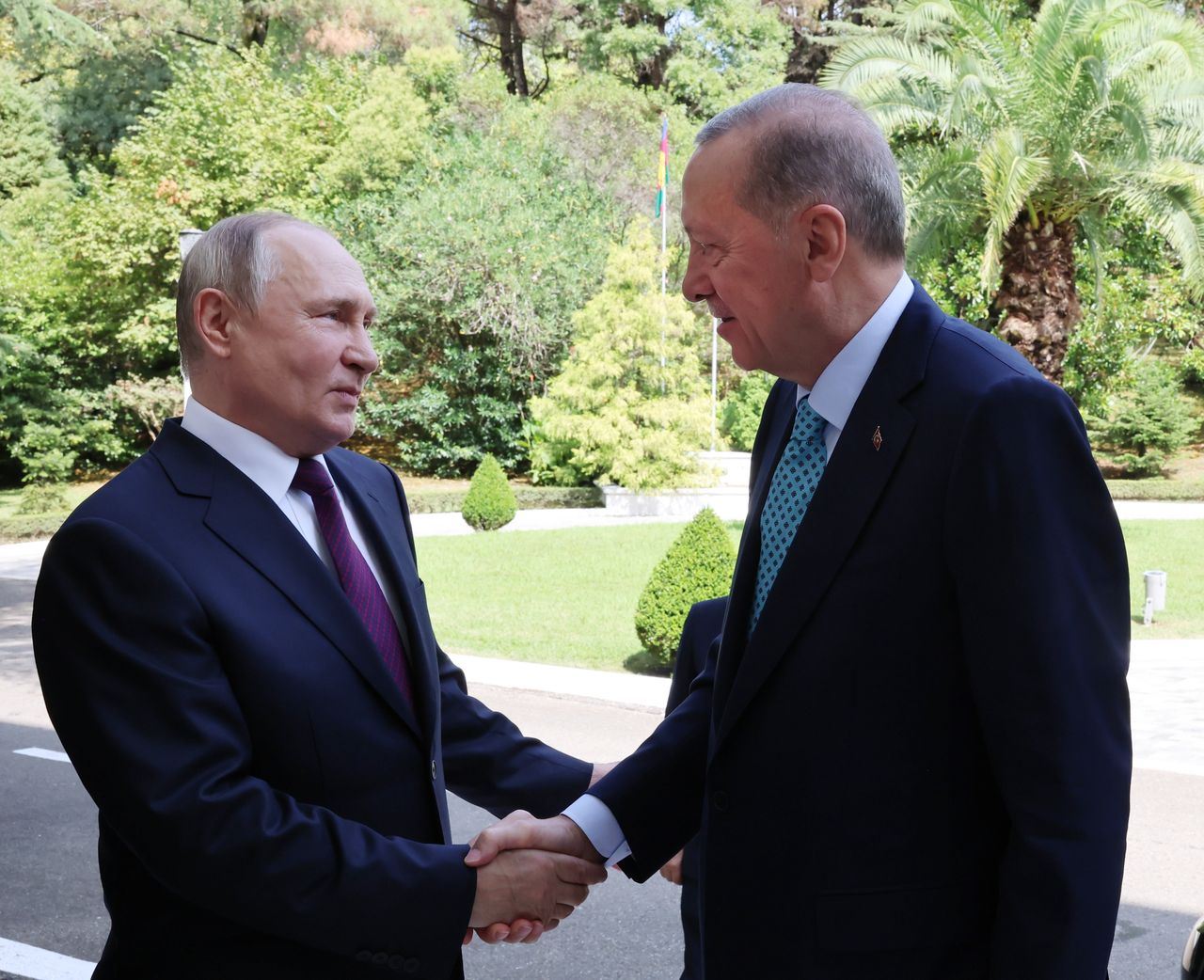 Vladimir Putin and Recep Tayyip Erdogan