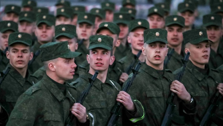 Dress rehearsal of Victory Day parade in Minsk, Belarus
MINSK, BELARUS - MAY 8, 2020: Servicemen march during a dress rehearsal of the Victory Day parade to be held on the 75th anniversary of the victory in World War II. Natalia Fedosenko/TASS,Image: 518088934, License: Rights-managed, Restrictions: , Model Release: no, Credit line: Natalia Fedosenko / TASS / Forum
Natalia Fedosenko / TASS / Forum
WWII, Second World War, World War 2, WW2, Eastern Front, Great Patriotic War, Victory Day, equipment, military, celebration, rehearsal, armour, Belarusian army, armed forces, formation, category_code_war, 518089566