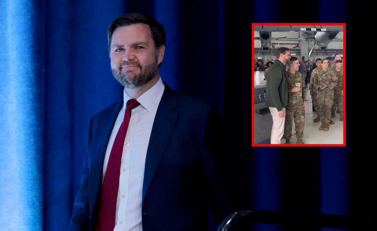 Vance spotkał się z żołnierzami w Niemczech. Nietypowa sytuacja