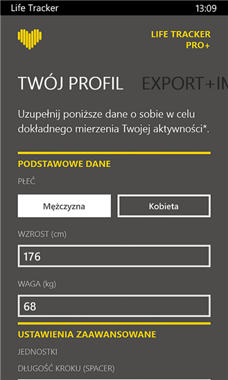 Life Tracker Pro+, czyli elektroniczny trener na smartfony Lumia jakich mało 6