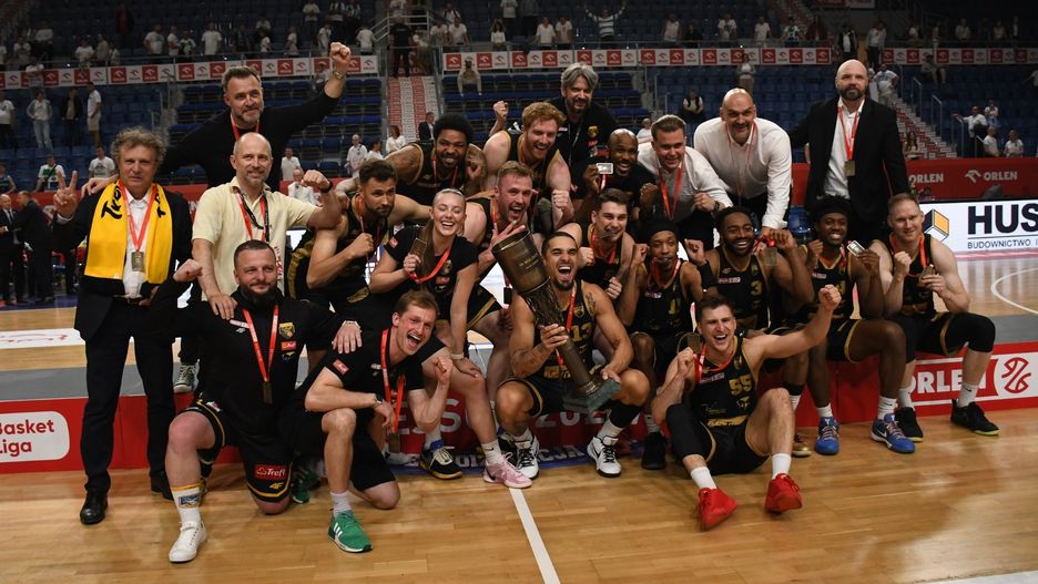 Trefl Sopot po zdobyciu brązowego medalu mistrzostw Polski