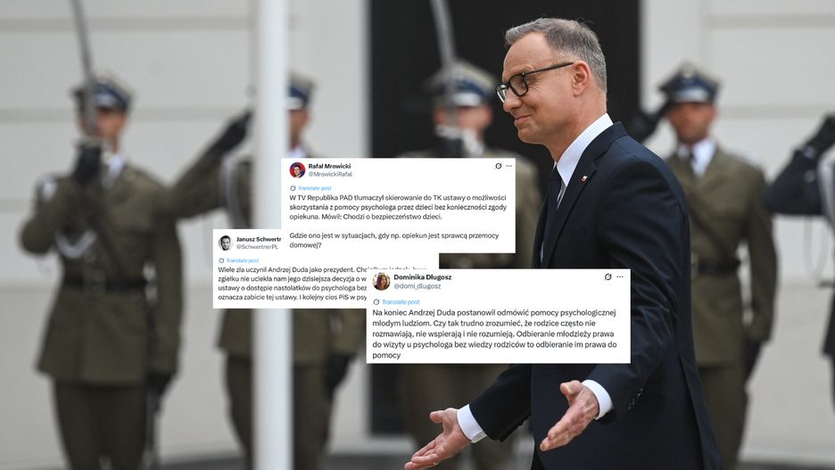 Lawina komentarzy po decyzji Andrzeja Dudy