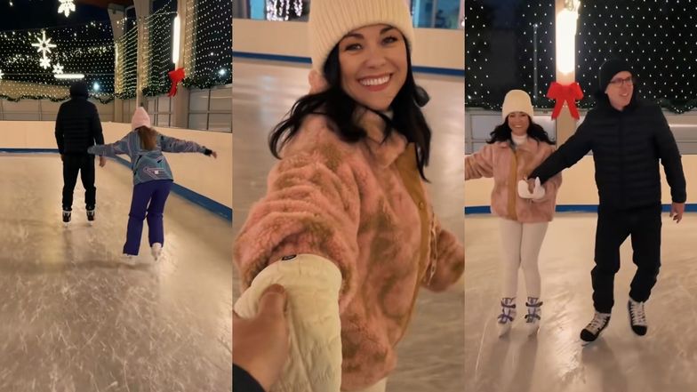 Rozanielone Kurzopki śmigają na łyżwach 