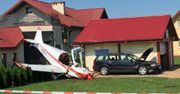 Krosno. W jaki sposób samolot znalazł się na podwórku i uszkodził auto?