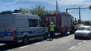 Smykówko: Zderzenie dwóch pojazdów na DK 15. Utrudnienia na drodze