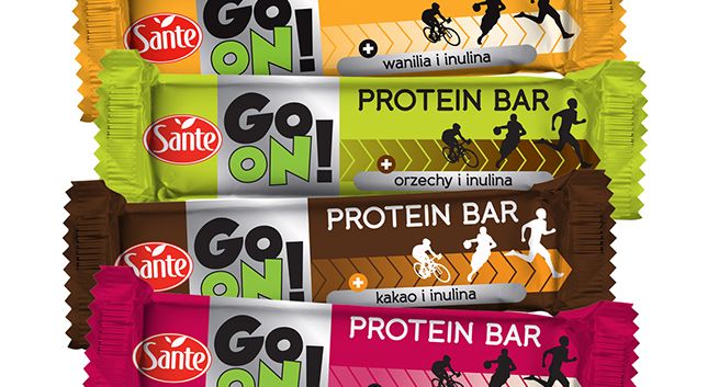 Sante reklamuje batony Go On i płatki Fit