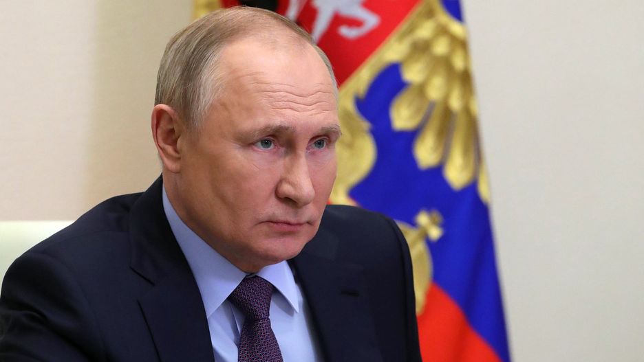 Russian President Vladimir Putin chairs a meeting on the situation in the oil and gas sector via a videoconference at the Novo-Ogaryovo state residence outside Moscow, Russia, 14 April 2022. EPA/MIKHAIL KLIMENTYEV / KREMLIN POOL / SPUTNIK / POOL MANDATORY CREDIT Dostawca: PAP/EPA.