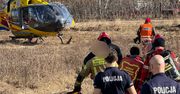 Wypadek na budowie na Białołęce. Do akcji wysłano śmigłowiec LPR