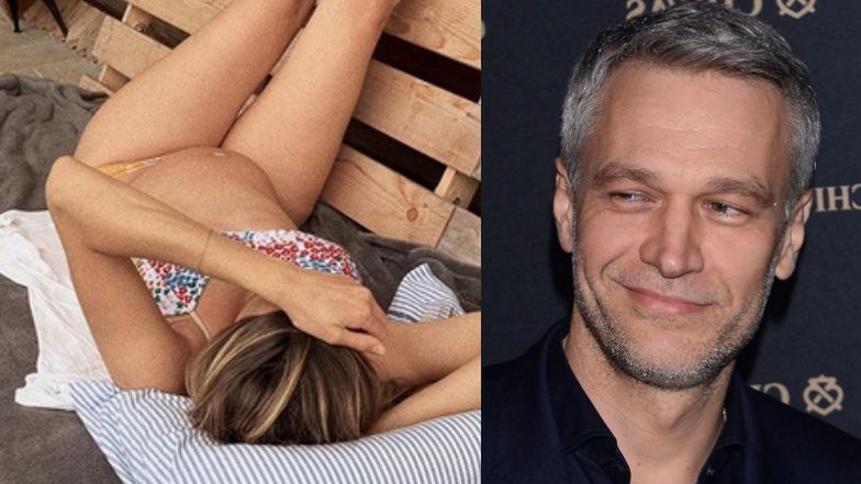 Ciężarna Aleksandra Żebrowska chwali się długimi nogami