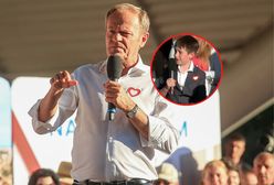 Staś złapał mikrofon. Po pytaniu do Tuska aplauz na widowni