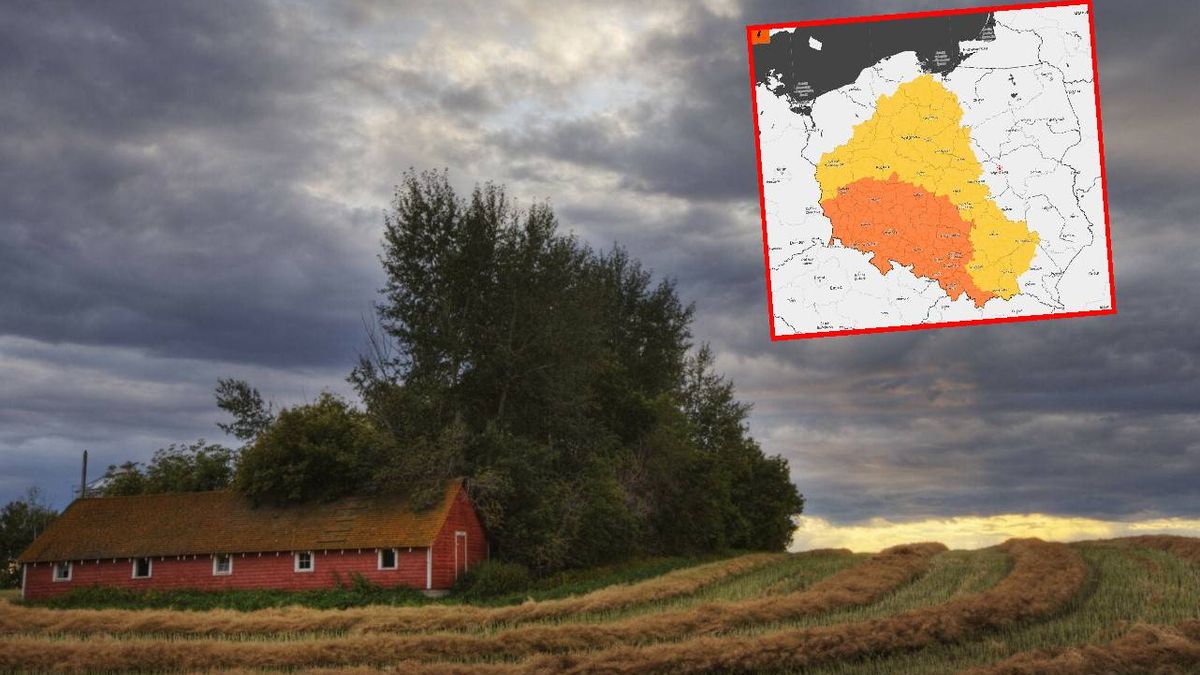 Ostrzeżenia pierwszego i drugiego stopnia przed burzami